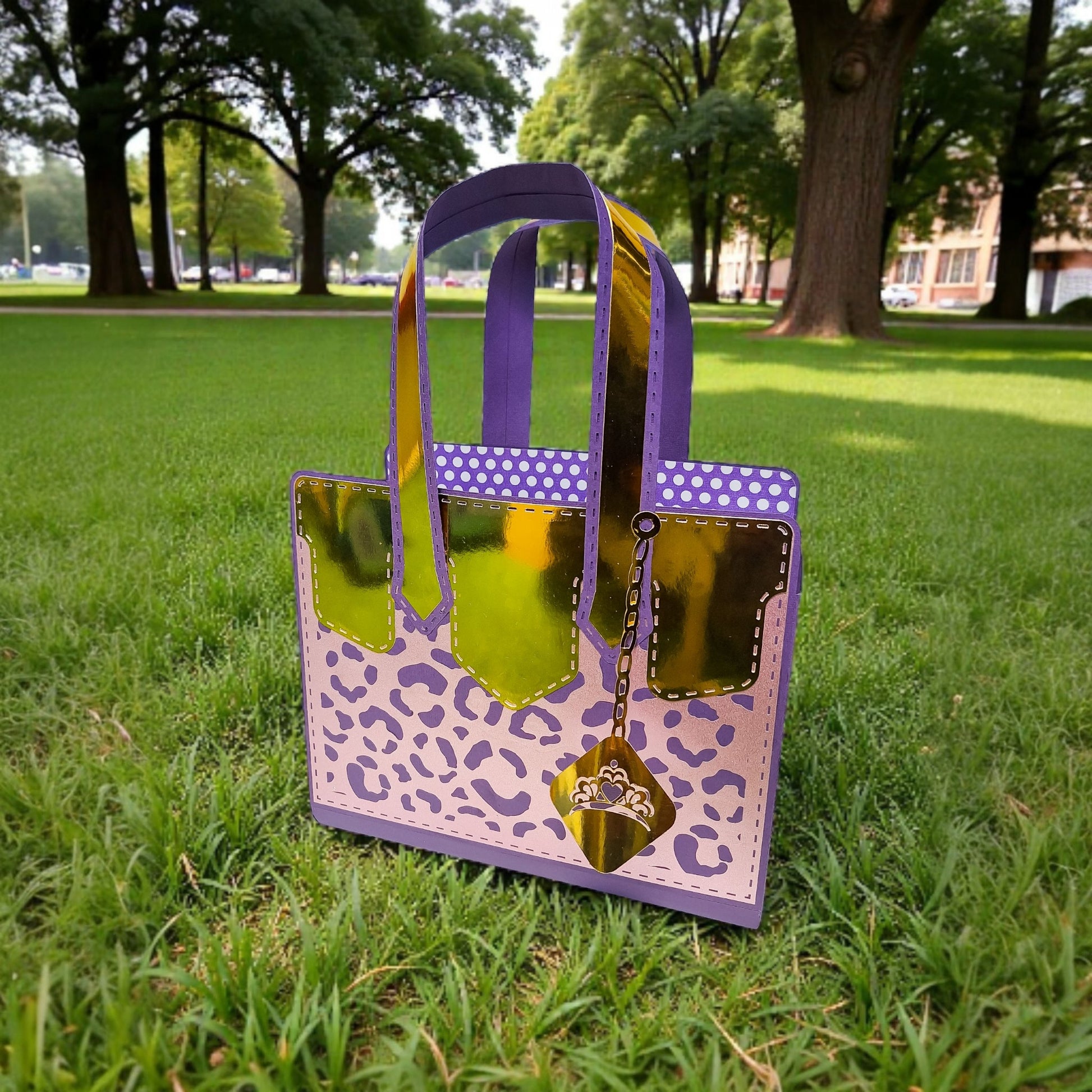 Leather Look Purse - Stains