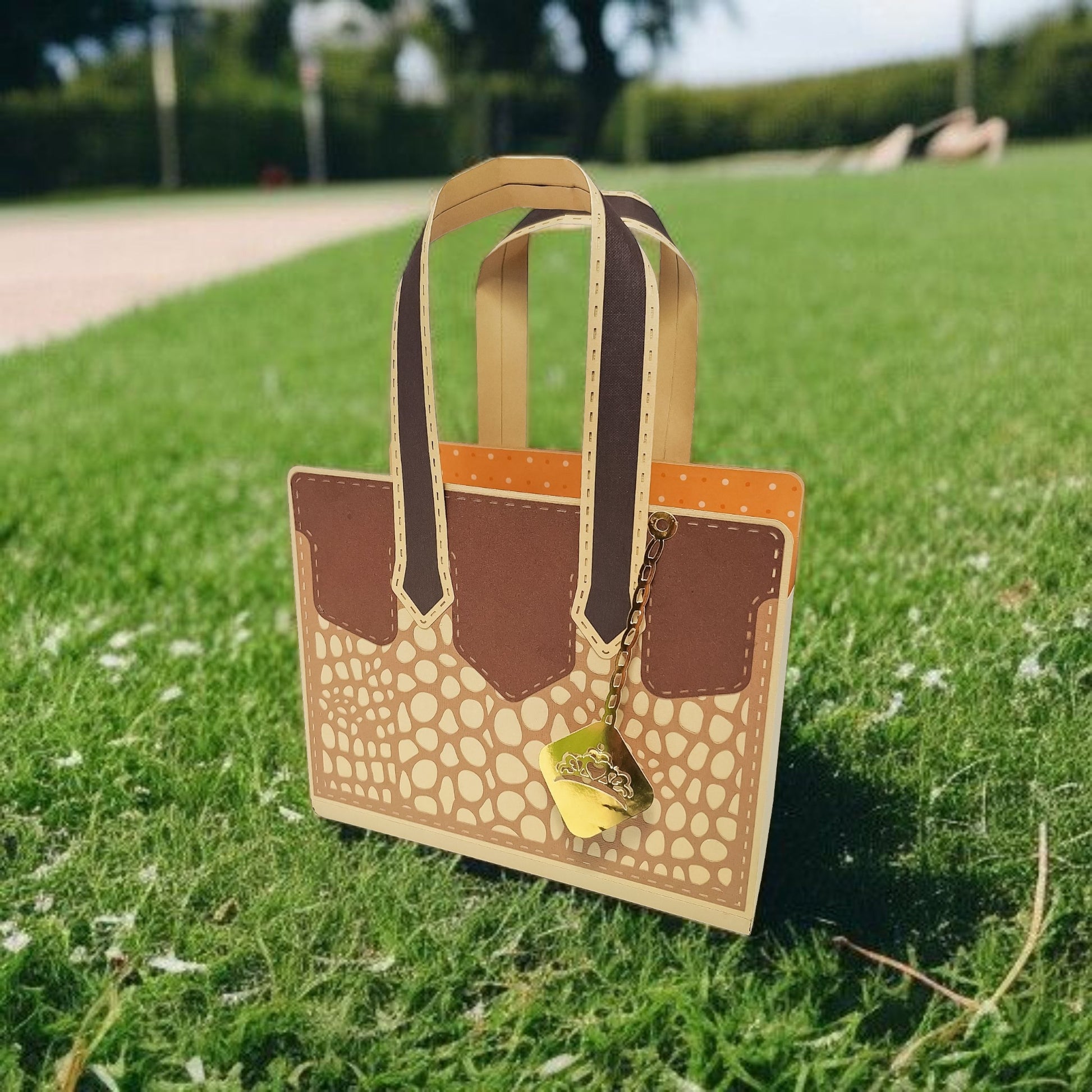 Leather Look Purse - Bubbles