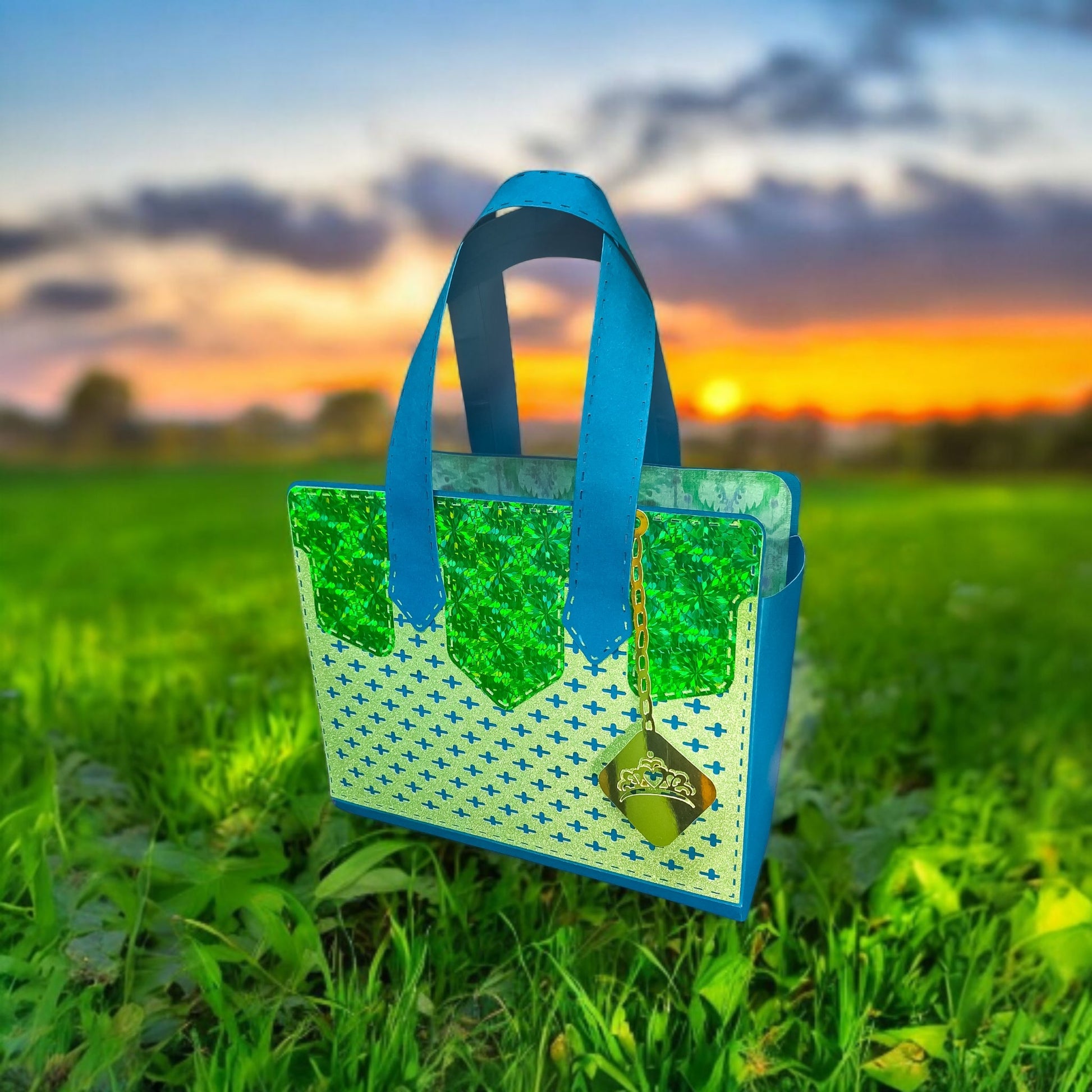 Leather Look Purse - Cross