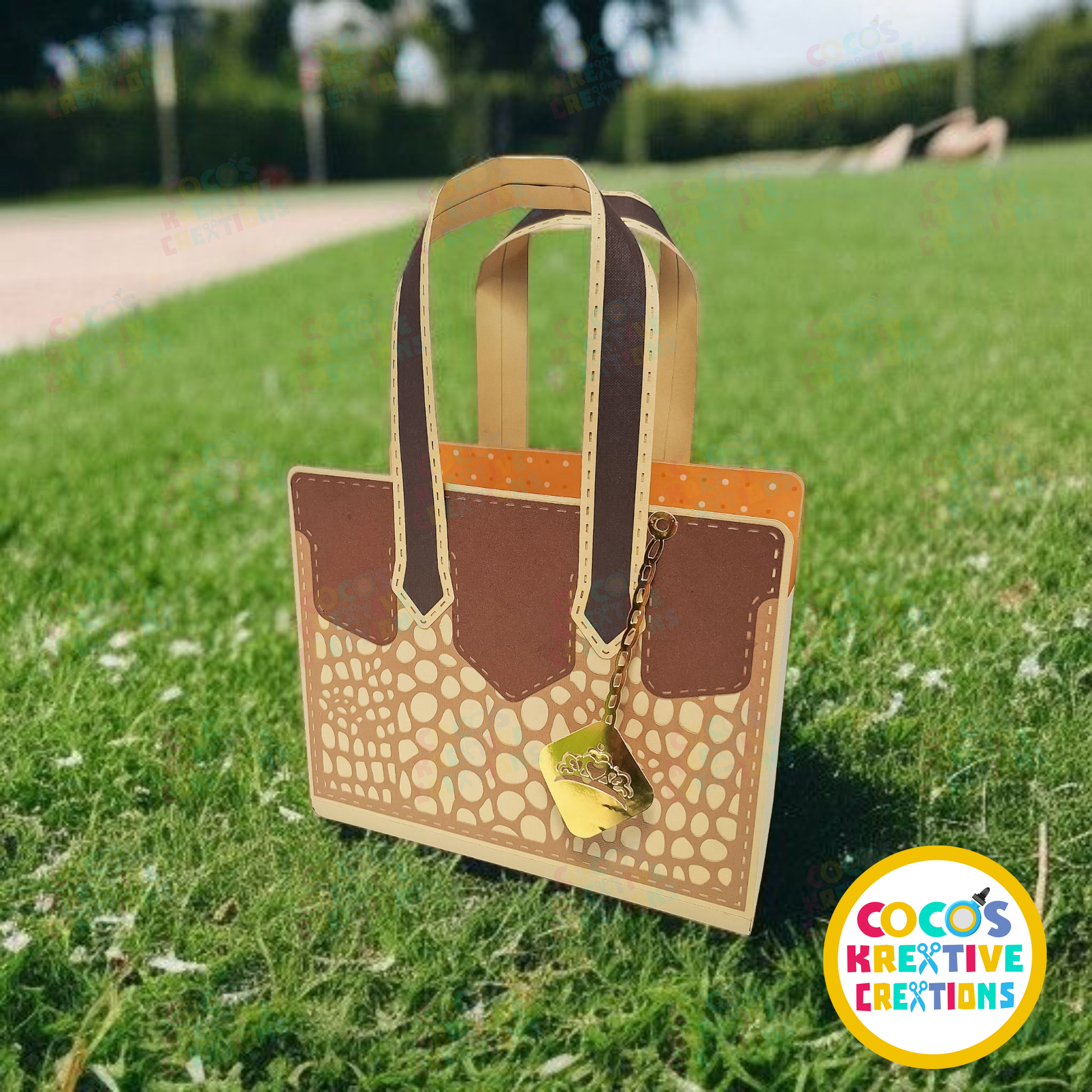 Leather Look Purse - Bubbles