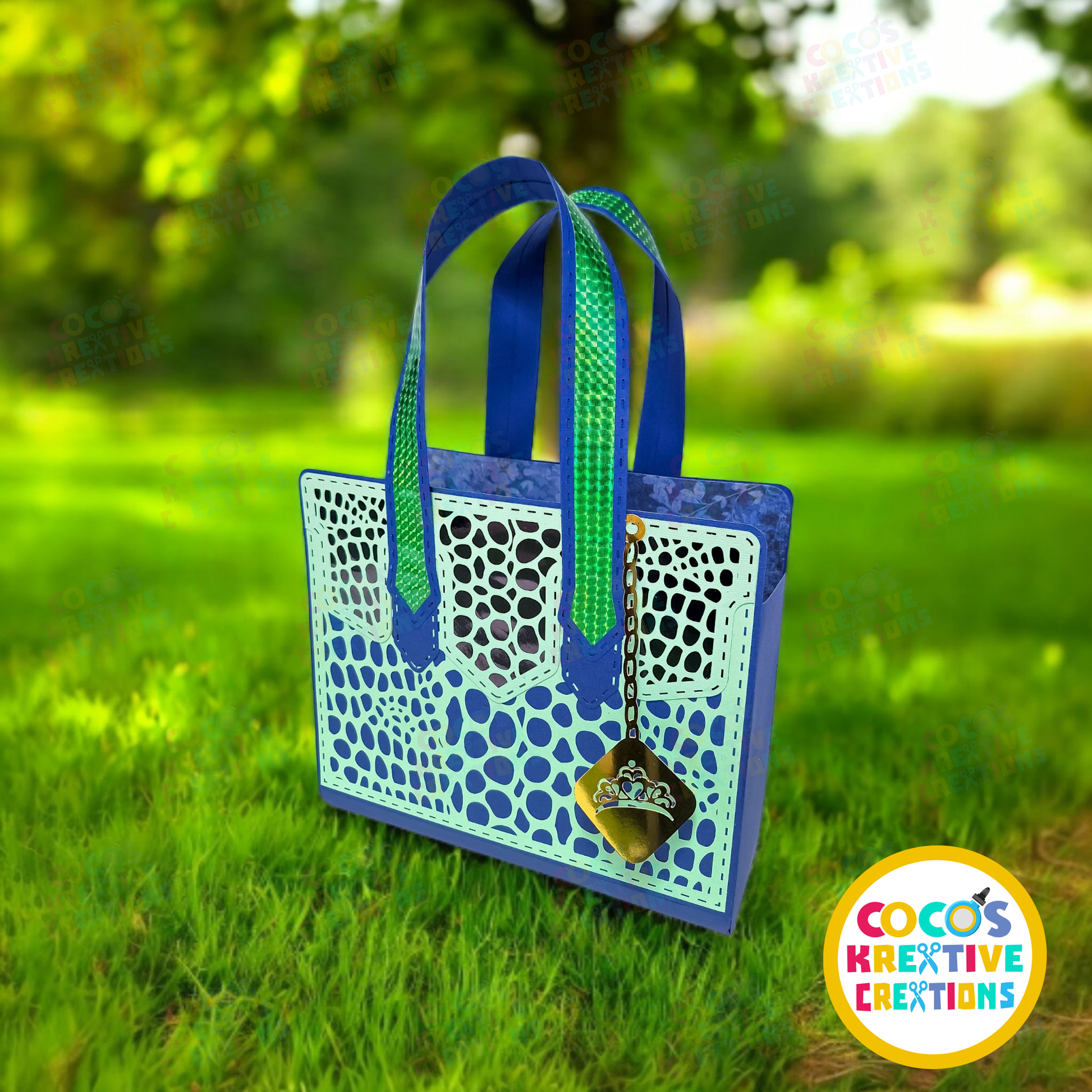 Leather Look Purse - Bubbles