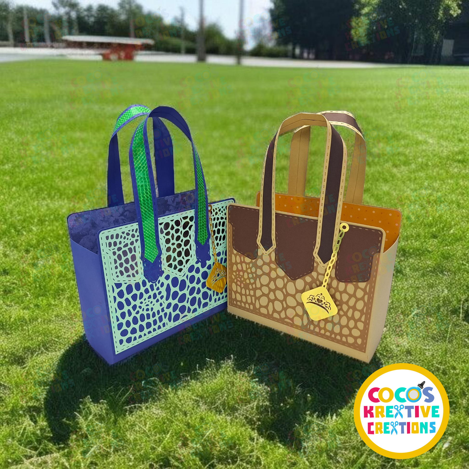 Leather Look Purse - Bubbles