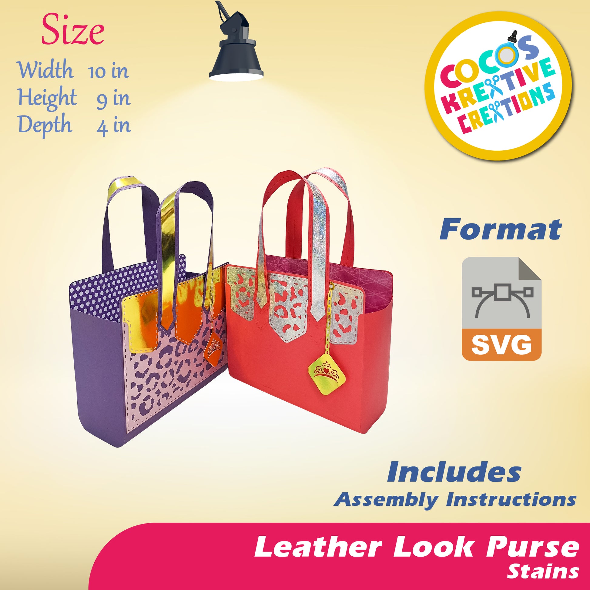 Leather Look Purse - Stains